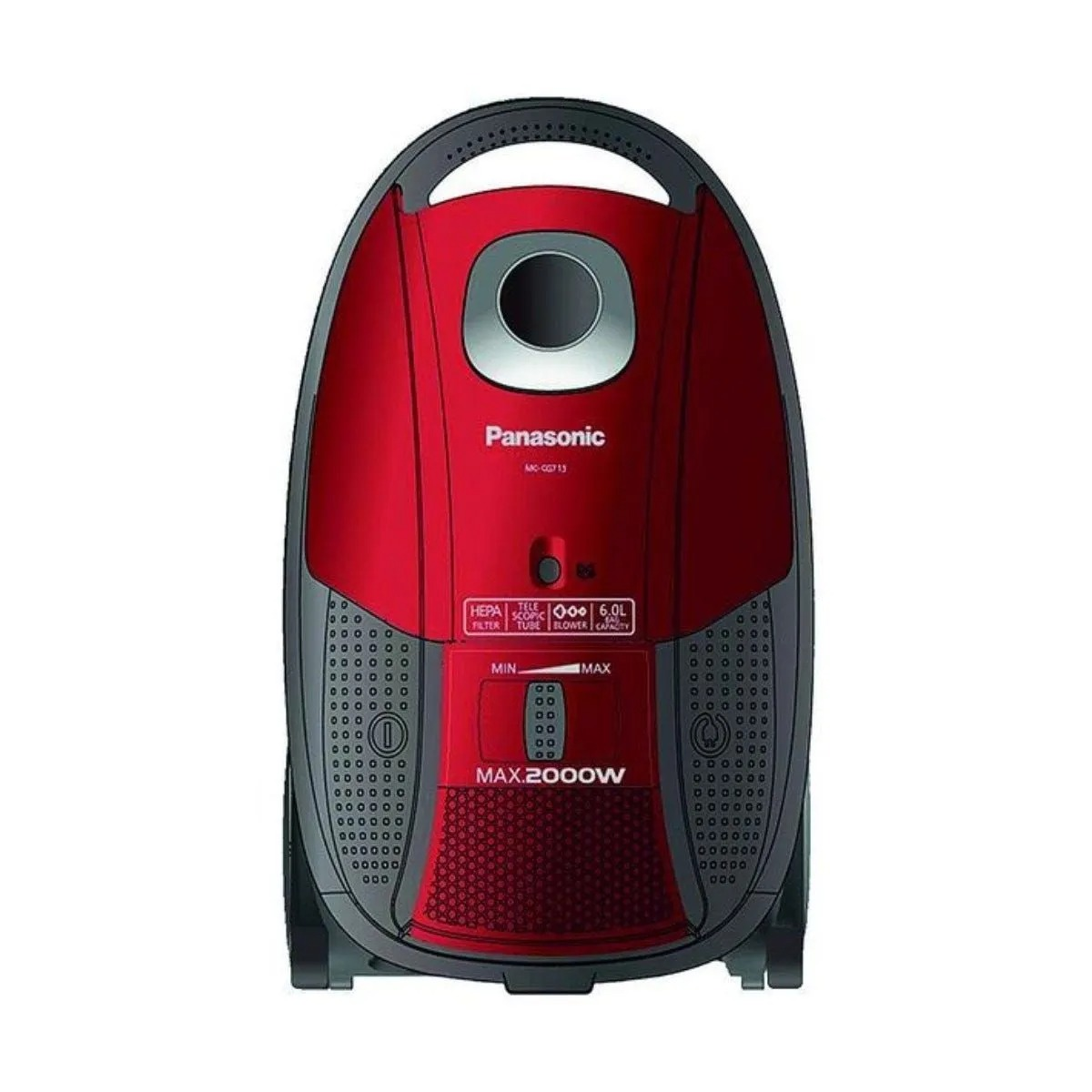 مكنسة كهربائية باناسونيك ، 2000 وات، MC-CG713R149 - احمر اسود ضمان دولى